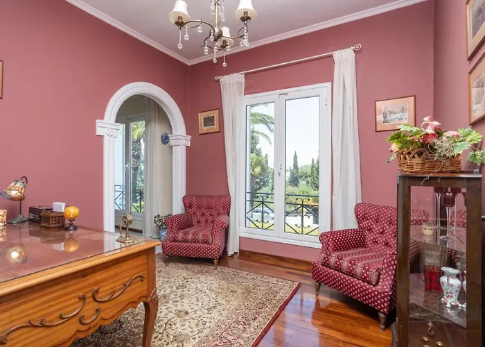 Golden Tiara Large Private Pool Ac Wifi Agioi Deka (Corfu)