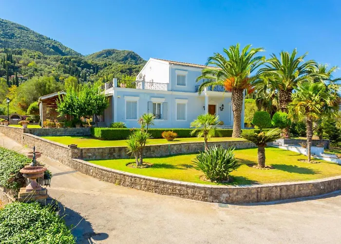 Golden Tiara Large Private Pool Ac Wifi Agioi Deka (Corfu)